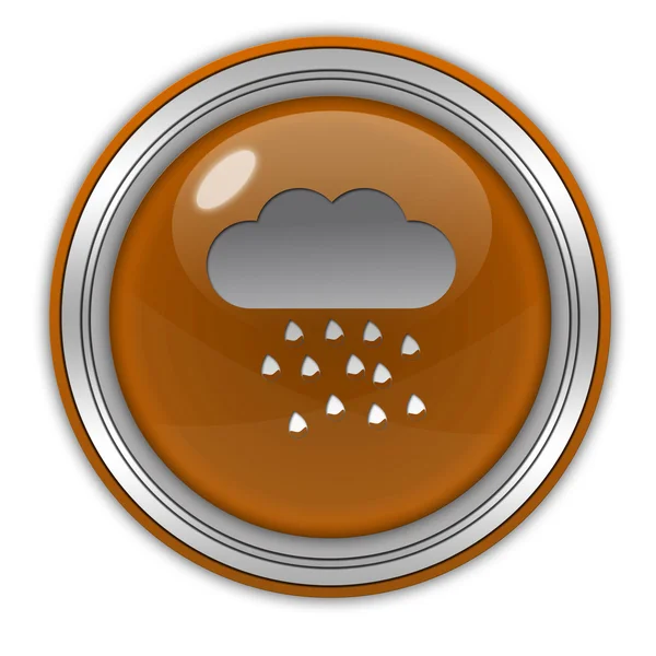 Regen circulaire pictogram op witte achtergrond — Stockfoto