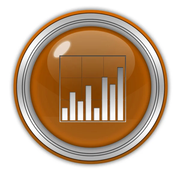 Data analysis circular icon on white background — Stock Photo, Image
