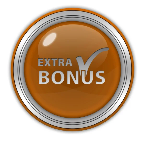 Bonus circular icon on white background — Stock Photo, Image