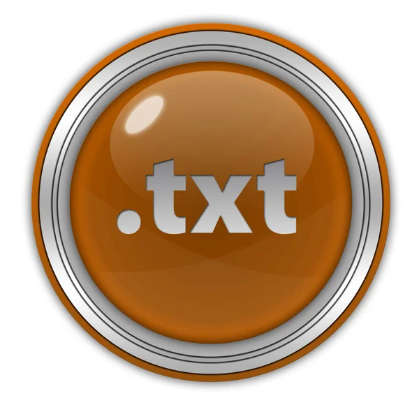 .txt circular icon on white background — Stock Photo, Image