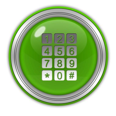 Beyaz arka plan üzerinde dairesel simgesini çağırır