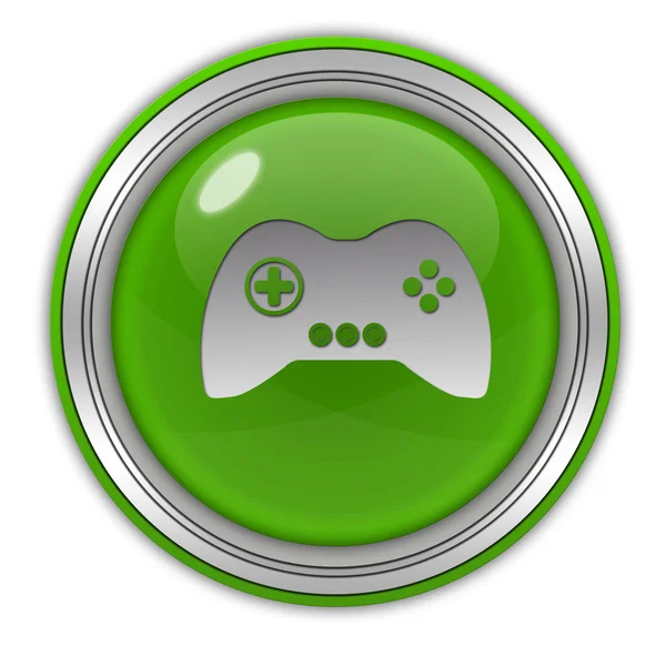 Game circular icon on white background — Stock Photo, Image