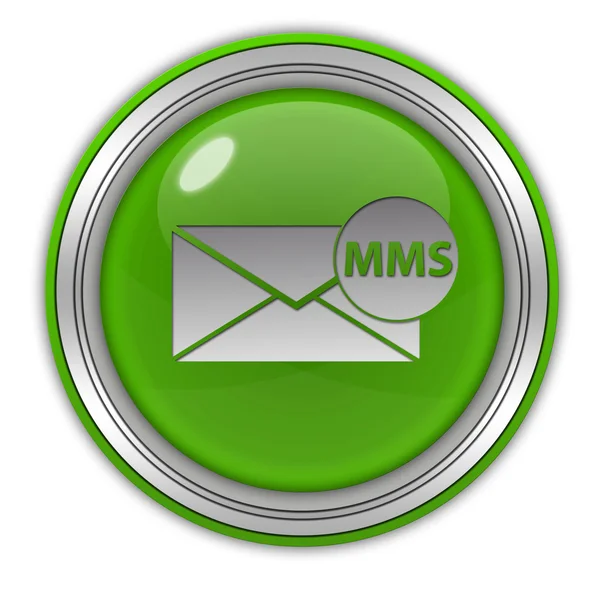 Mms circular icon on white background — Stock Photo, Image