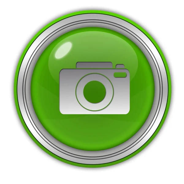 Circulaire fotopictogram op witte achtergrond — Stockfoto