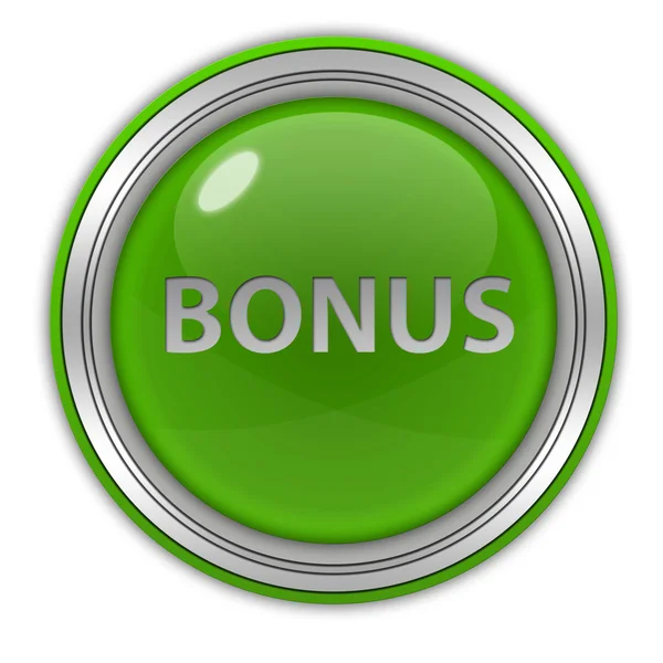 Icona circolare bonus su sfondo bianco — Foto Stock
