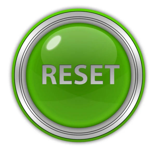 Reset circular icon on white background — Stock Photo, Image