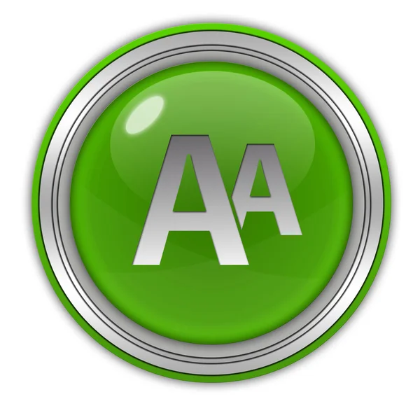 Alphabet circular icon on white background — Stock Photo, Image