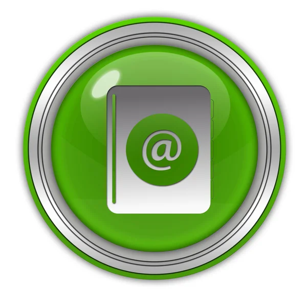 E-Mail kreisförmiges Symbol auf weißem Hintergrund — Stockfoto