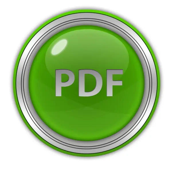 PDF-circulaire pictogram op witte achtergrond — Stockfoto