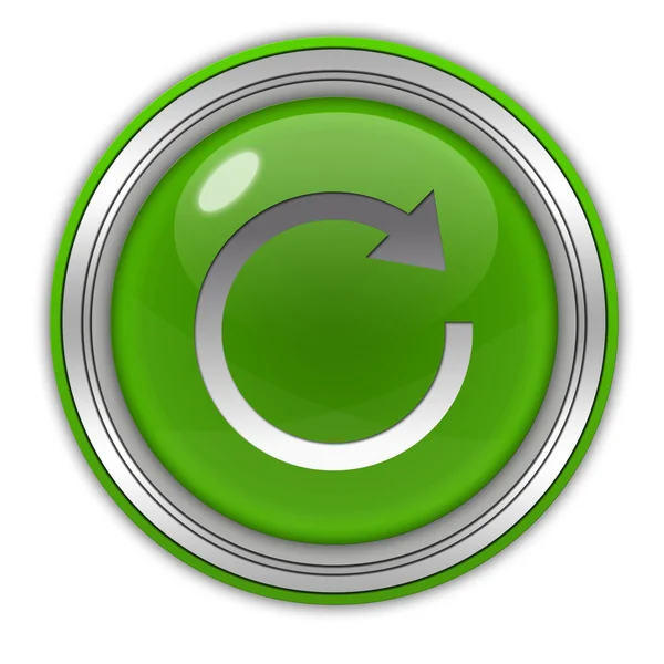 Arrow circular icon on white background — Stock Photo, Image