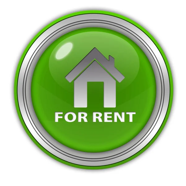 For rent circular icon on white background — Stock Photo, Image