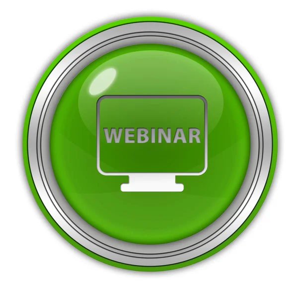 Webinar circular icon on white background — Stock Photo, Image