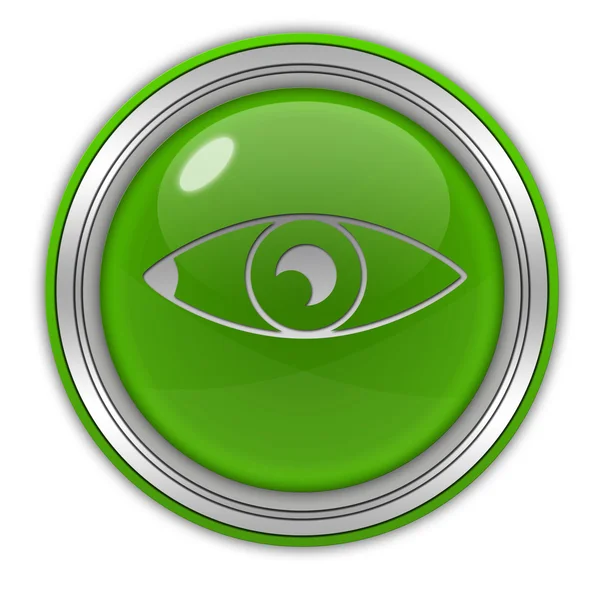 Eye circular icon on white background — Stock Photo, Image