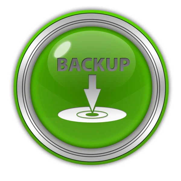 Backup kreisförmiges Symbol auf weißem Hintergrund — Stockfoto