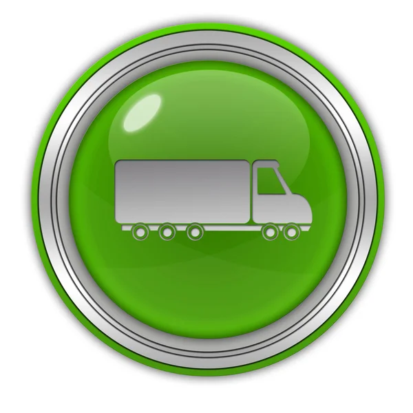 Truck circular icon on white background — Stock Photo, Image