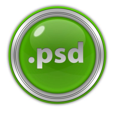 .beyaz arka plan üzerinde psd dairesel simgesi
