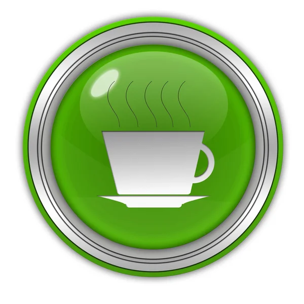 Coffee circular icon on white background — Stock Photo, Image