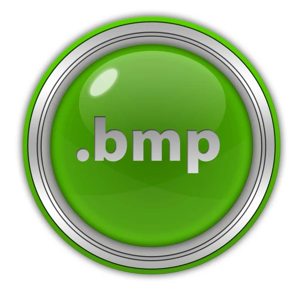 .bmp круговая иконка на белом фоне — стоковое фото