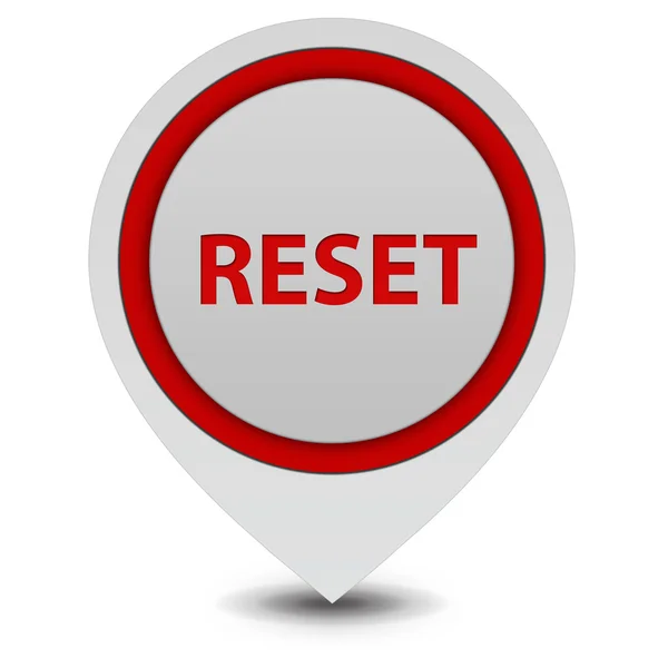 Reset pointer icon on white background — Stock Photo, Image