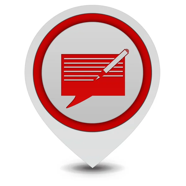 New message pointer icon on white background — Stock Photo, Image