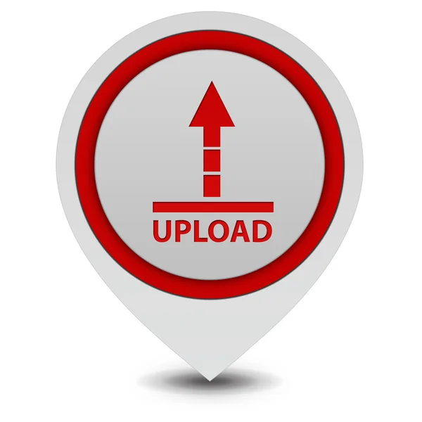 Upload pointer icon on white background — Zdjęcie stockowe