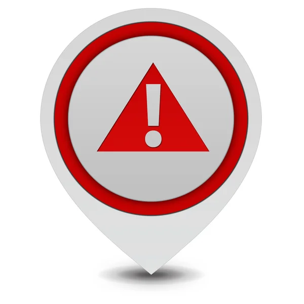 Danger pointer icon on white background — Stock Photo, Image