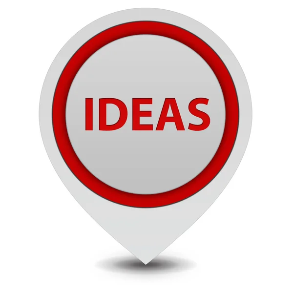 Ideas  pointer icon on white background — Stock Photo, Image