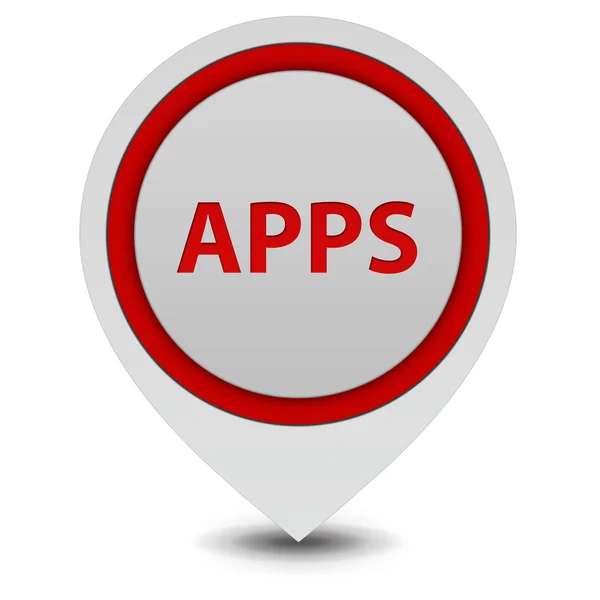 Apps pointer icon on white background — Stock Photo, Image