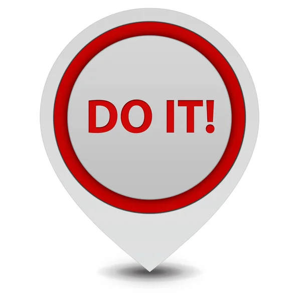 Do it pointer icon on white background — Stock Photo, Image