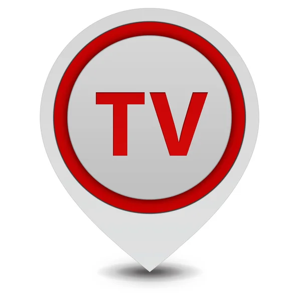 TV pointer icon on white background — Stock Photo, Image