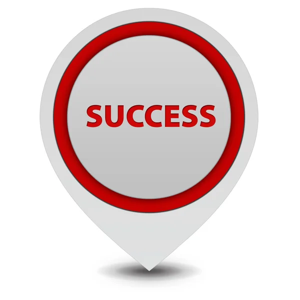 Success pointer icon on white background — Stock Photo, Image