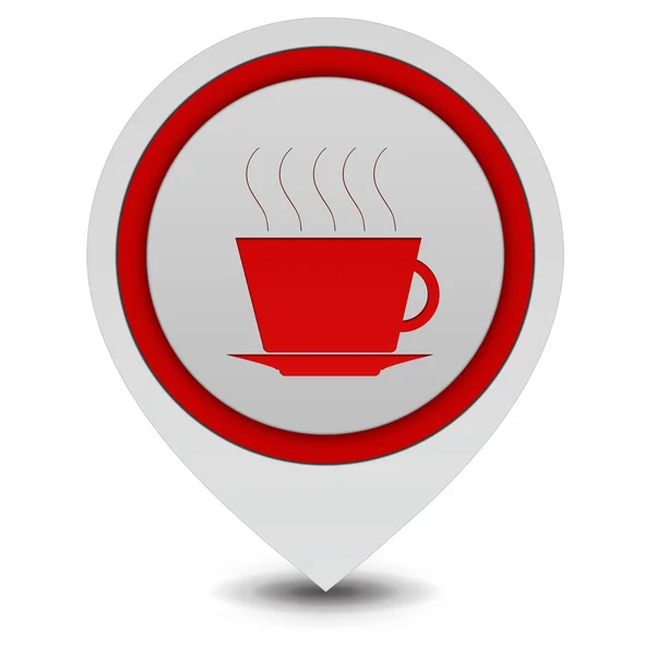 Coffee pointer icon on white background — Stock Photo, Image