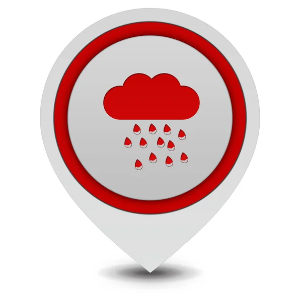 Rain pointer icon on white background — Stock Photo, Image