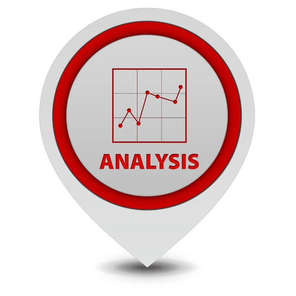 Data analys pekarikonen på vit bakgrund — Stockfoto