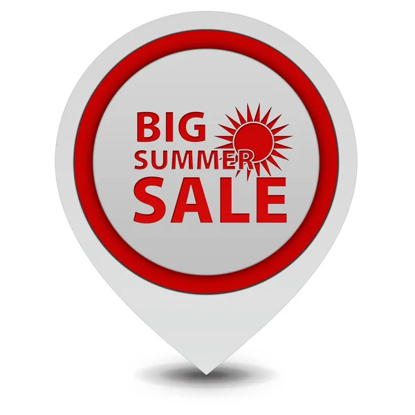 Ikona ukazatele letní prodej na bílém pozadí — Stock fotografie