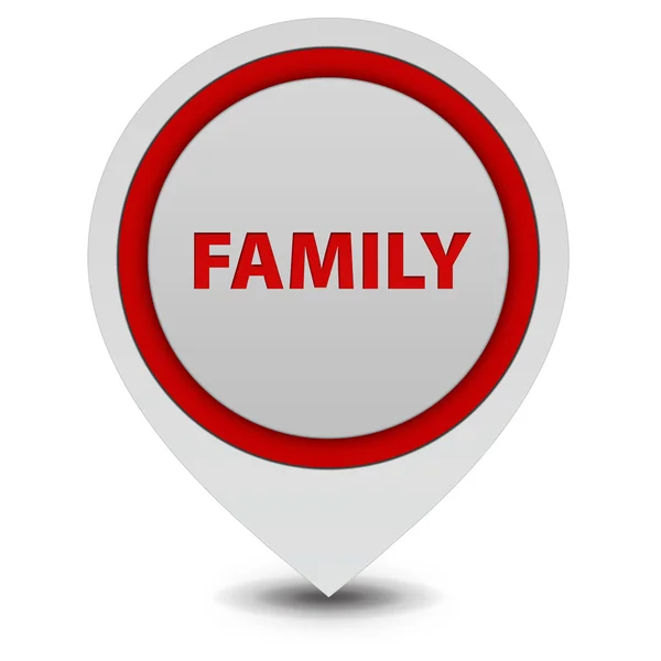 Family pointer icon on white background — Stock Photo, Image
