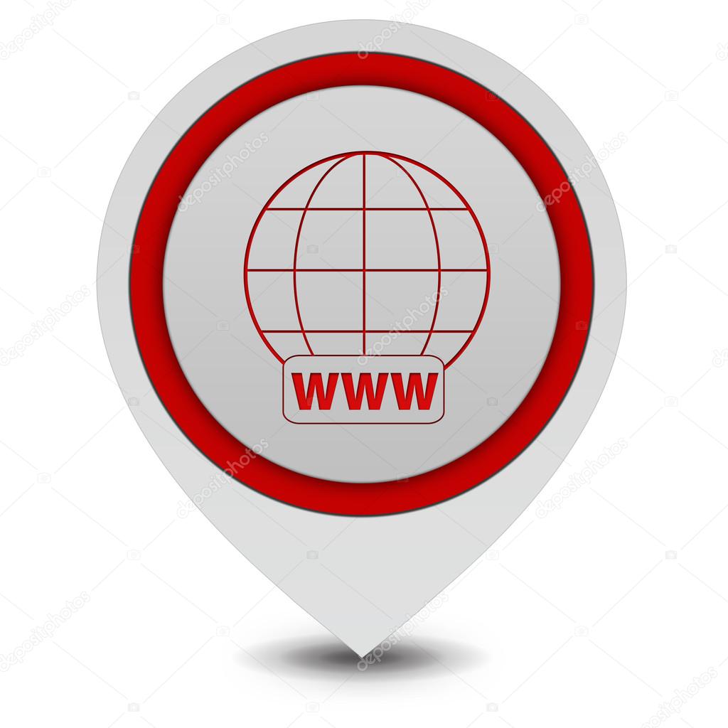 www pointer icon on white background