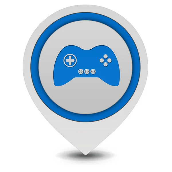Game pointer icon on white background — Stock Photo, Image