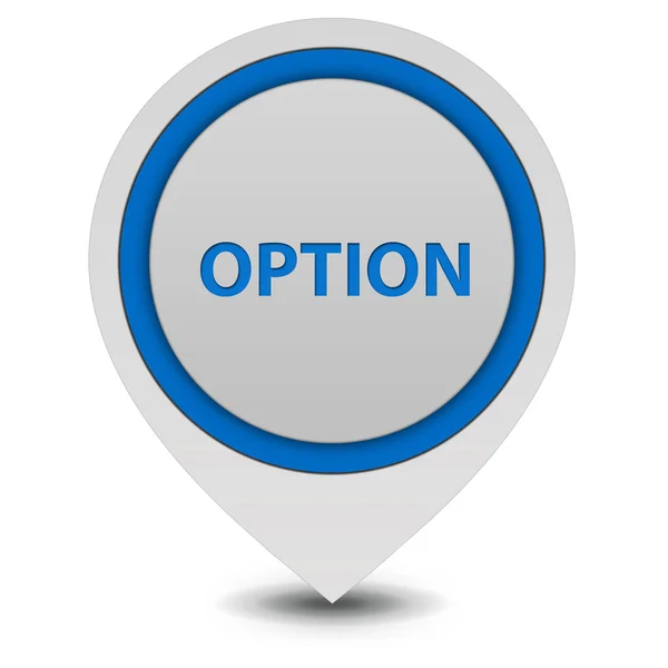 Option pointer icon on white background — Stock Photo, Image
