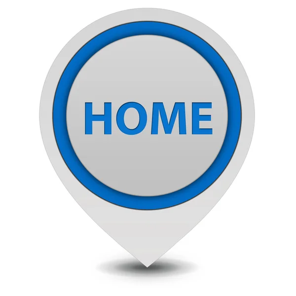 Home pointer icon on white background — Stock Photo, Image