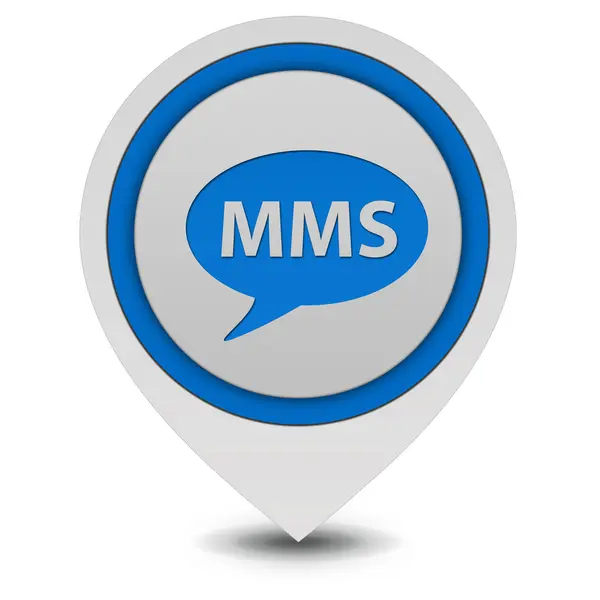 Mms pointer icon on white background — Stock Photo, Image