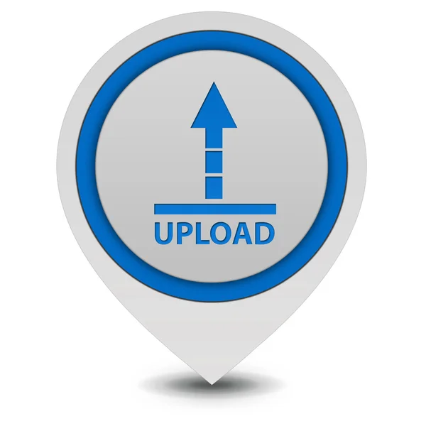 Upload pointer icon on white background — Zdjęcie stockowe