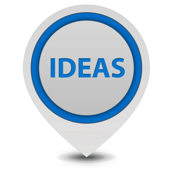 Ideas  pointer icon on white background — Stock Photo, Image