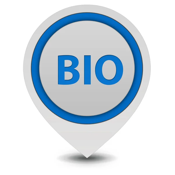 Bio pointer icon on white background — Stock Photo, Image