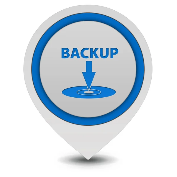 Backup-Zeiger-Symbol auf weißem Hintergrund — Stockfoto