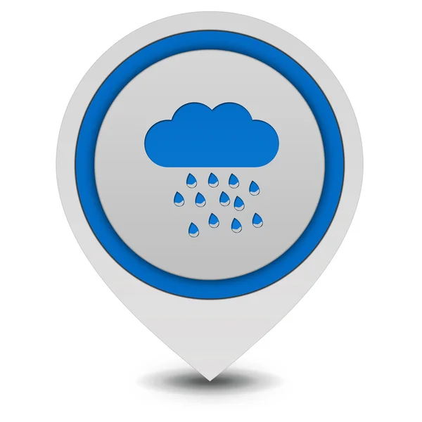 Rain pointer icon on white background — Stock Photo, Image