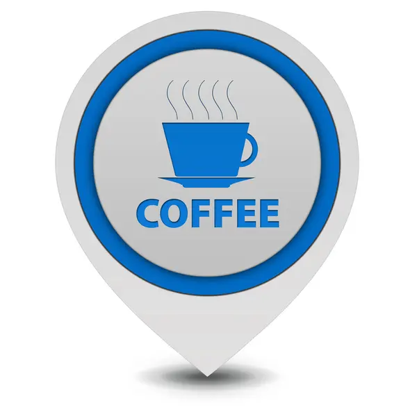 Coffee pointer icon on white background — Stock Photo, Image