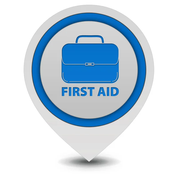 First aid pointer icon on white background — Stock Photo, Image