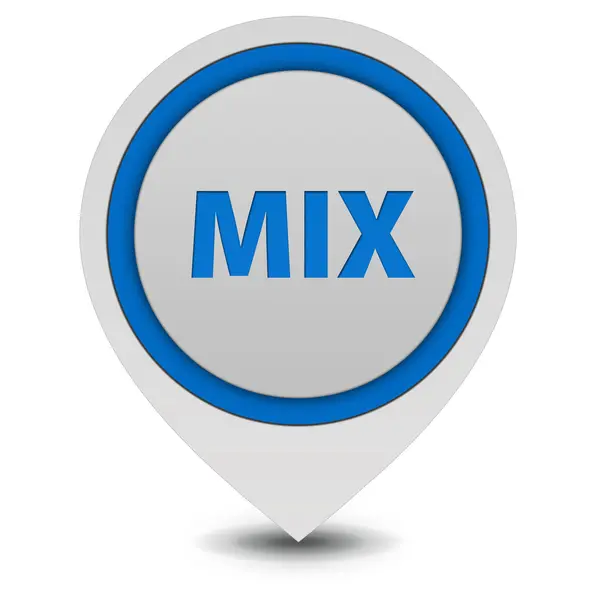 Mix-Zeiger-Symbol auf weißem Hintergrund — Stockfoto