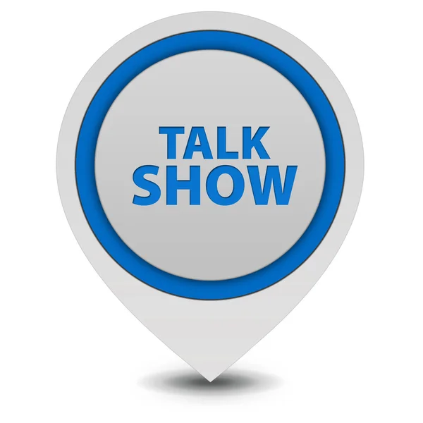 Talk Show pointer icon on white background — Stock Photo, Image